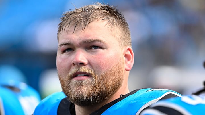 Carolina Panthers center Cade Mays 