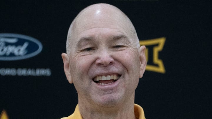 Randy Bennett answers questions during a news conference at the Weatherup Center in Tempe on May 7, 2026.