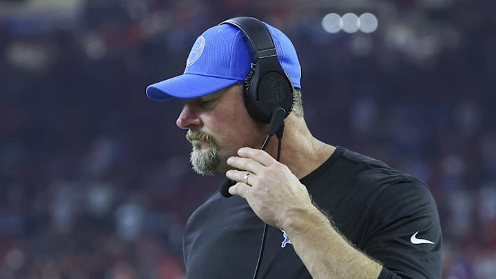 Detroit Lions head coach Dan Campbell. Detroit Lions head coach Dan Campbell.
