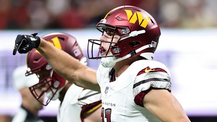 Washington Commanders wide receiver Luke McCaffrey