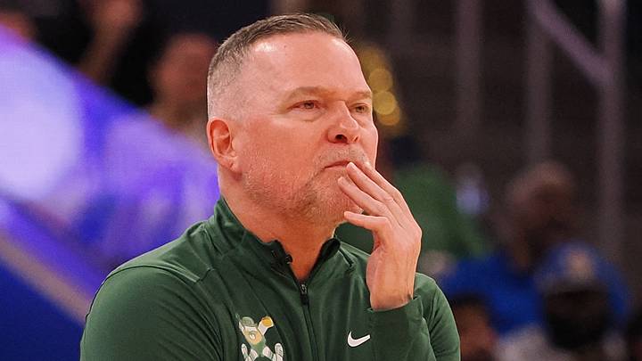 Mar 17, 2025; San Francisco, California, USA; Denver Nuggets head coach Michael Malone on the sideline during the third quarter against the Golden State Warriors at Chase Center. Mandatory Credit: Kelley L Cox-Imagn Images Mar 17, 2025; San Francisco, California, USA; Denver Nuggets head coach Michael Malone on the sideline during the third quarter against the Golden State Warriors at Chase Center. Mandatory Credit: Kelley L Cox-Imagn Images