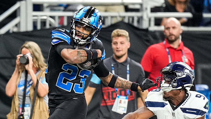 Detroit Lions cornerback Carlton Davis III (23).