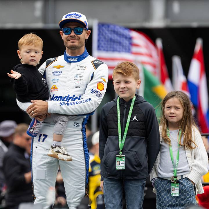 Kyle Larson's Son Consoling Brexton Busch at Coca Cola 600 Brings Fans to  Tears
