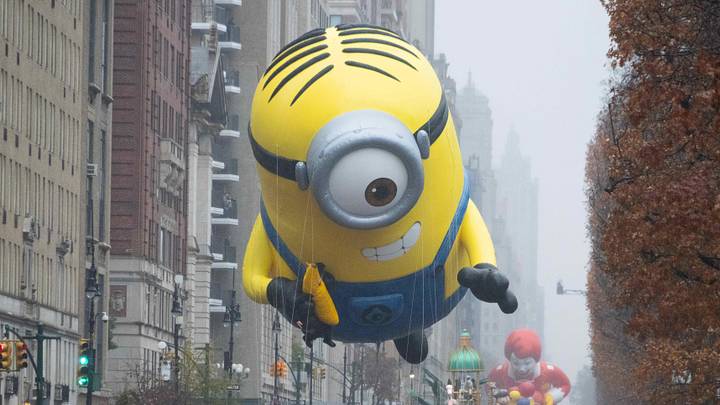 Nov 28, 2024; New York, New York, USA; Stuart the Minion balloon. The Macy's Thanksgiving Day parade Nov 28, 2024; New York, New York, USA; Stuart the Minion balloon. The Macy's Thanksgiving Day parade