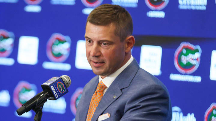 New UF head football coach Jon Sumrall has completed his coaching staff after hiring a running backs coach.