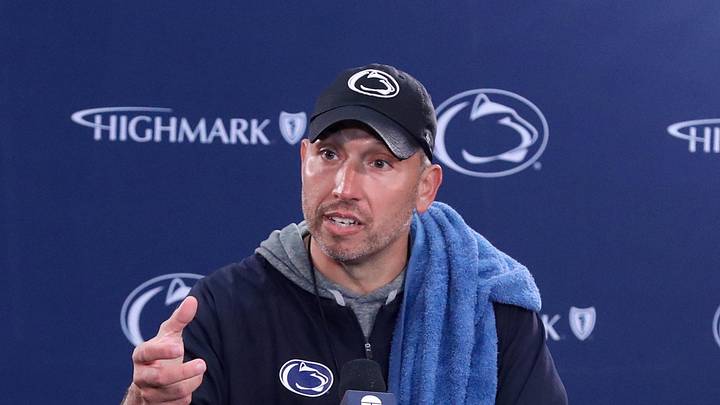 New Penn State Nittany Lions head coach Matt Campbell answers questions from the media 
