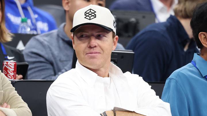 Nov 21, 2025; Salt Lake City, Utah, USA; Utah Jazz owner and BYU Cougars alumni Ryan smith watches the game between the BYU Cougars and the Wisconsin Badgers during the second half at Delta Center. Mandatory Credit: Rob Gray-Imagn Images Nov 21, 2025; Salt Lake City, Utah, USA; Utah Jazz owner and BYU Cougars alumni Ryan smith watches the game between the BYU Cougars and the Wisconsin Badgers during the second half at Delta Center. Mandatory Credit: Rob Gray-Imagn Images