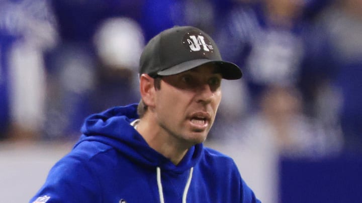 Shane Steichen of the Indianapolis Colts is miffed