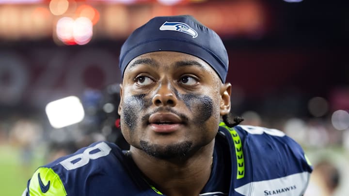 Former Seattle Seahawks safety Coby Bryant on the sidelines