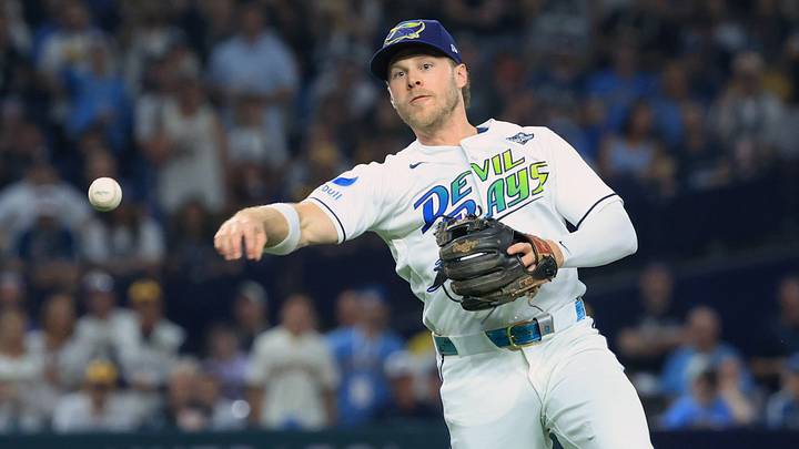 The Rays shortstop wasn't having it The Rays shortstop wasn't having it