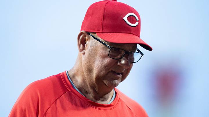 Cincinnati Reds manager Terry Francona walks back to the dugout