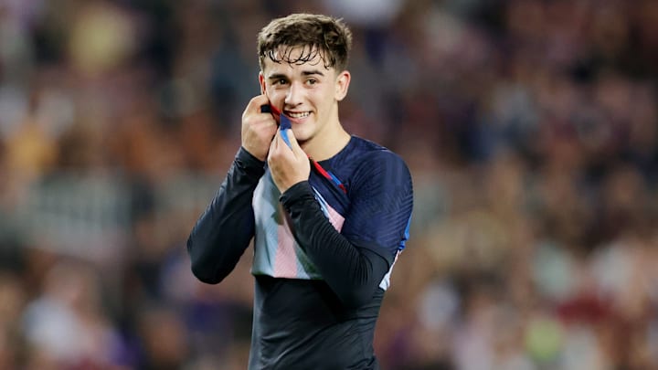 Gavi debutó en el primer equipo del FC Barcelona el 29 de agosto de 2021