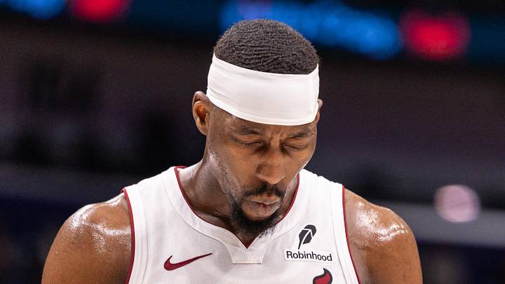 Miami Heat center/forward Bam Adebayo (13) reacts to missing a free throw against the New Orleans Pelicans during the first half at Smoothie King Center on February 11, 2026.
