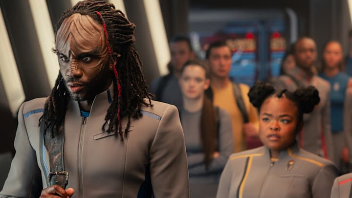 Karim Diané as Jay-Den in Star Trek: Starfleet Academy, episode 1, season 1, streaming on Paramount+, 2025. Photo Credit: Brooke Palmer/Paramount+. Karim Diané as Jay-Den in Star Trek: Starfleet Academy, episode 1, season 1, streaming on Paramount+, 2025. Photo Credit: Brooke Palmer/Paramount+.