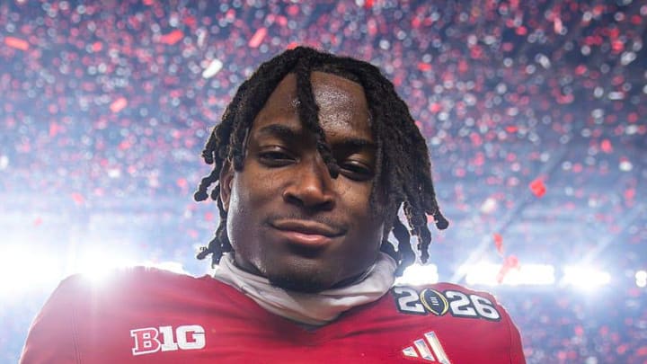 Indiana's D'Angelo Ponds celebrates Indiana's D'Angelo Ponds celebrates