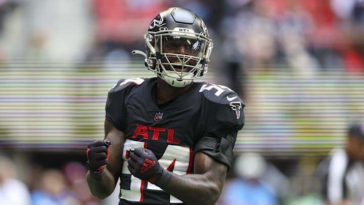 Atlanta Falcons linebacker Rashaan Evans led the team in tackles in 2022. Atlanta Falcons linebacker Rashaan Evans led the team in tackles in 2022.