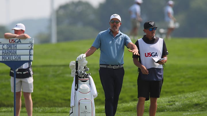 Mickelson missed the cut at the 2025 U.S. Open at Oakmont Country Club.