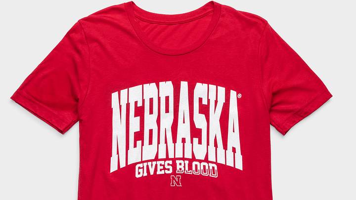 Abbott Big Ten $1 MillionBlood Drive Nebraska T-shirt