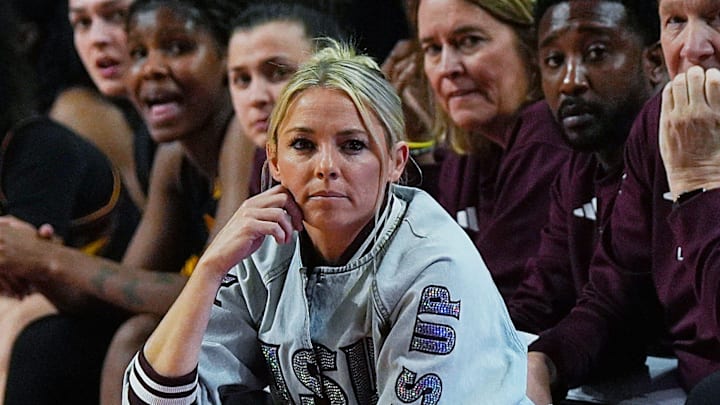 Arizona State Sun Devils head coach Molly Miller watches from the bench during the fourth quarter against Iowa State in the Big-12 women’s basketball at Hilton Coliseum on Feb. 18, 2026, in Ames, Iowa