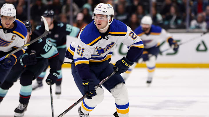 Young St. Louis Blues forward Jimmy Snuggerud