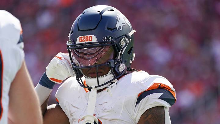 Denver Broncos running back RJ Harvey 
