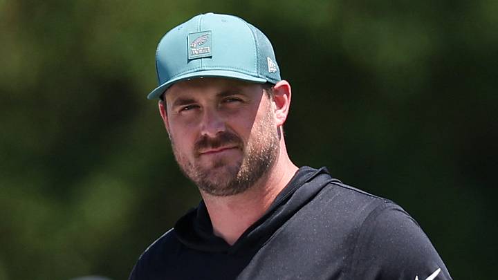 Philadelphia Eagles offensive coordinator Sean Mannion Philadelphia Eagles offensive coordinator Sean Mannion