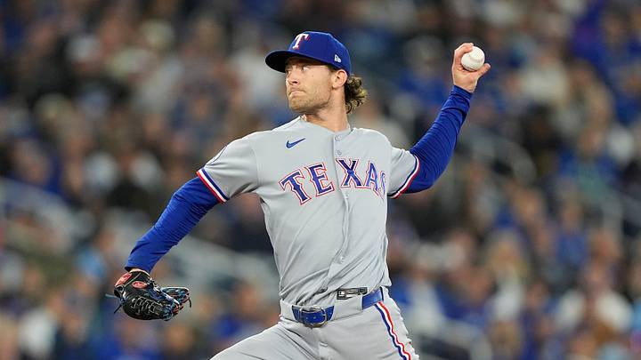 Texas Rangers pitcher Jacob Latz. Texas Rangers pitcher Jacob Latz.