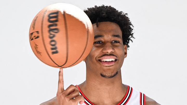 Sep 28, 2026; Chiacgo, Il, USA;  Chicago Bulls forward Dailyn Swain (5) poses during media day.  Mandatory Credit: Matt Marton-Imagn Images