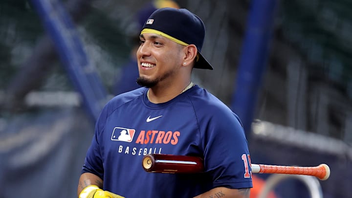 Houston Astros designated hitter Isaac Paredes Houston Astros designated hitter Isaac Paredes