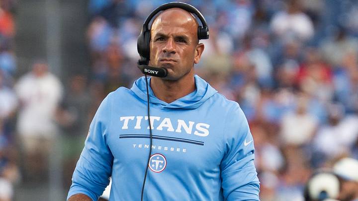 Aug 29, 2026; Nashville, Tennessee, USA; Tennessee Titans head coach Robert Saleh walks the sideline against the Chicago Bears during the first half at Nissan Stadium. Mandatory Credit: Steve Roberts-Imagn Images Aug 29, 2026; Nashville, Tennessee, USA; Tennessee Titans head coach Robert Saleh walks the sideline against the Chicago Bears during the first half at Nissan Stadium. Mandatory Credit: Steve Roberts-Imagn Images