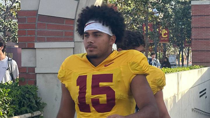USC Trojans freshman quarterback Jonas Williams USC Trojans freshman quarterback Jonas Williams