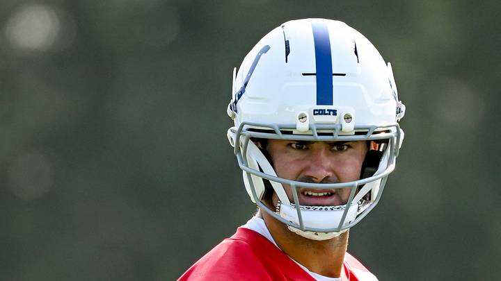 Indianapolis Colts quarterback Daniel Jones at practice Indianapolis Colts quarterback Daniel Jones at practice