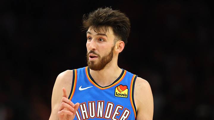 Oklahoma City Thunder center Chet Holmgren (7) 
