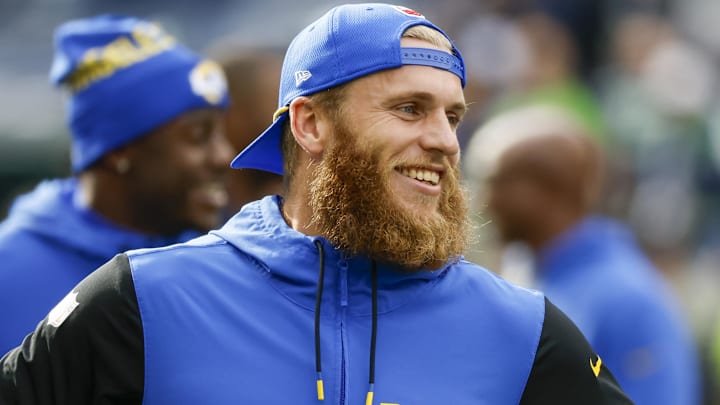 Nov 3, 2024; Seattle, Washington, USA; Los Angeles Rams wide receiver Cooper Kupp (10) participates in pregame warmups against the Seattle Seahawks at Lumen Field. Mandatory Credit: Joe Nicholson-Imagn Images Nov 3, 2024; Seattle, Washington, USA; Los Angeles Rams wide receiver Cooper Kupp (10) participates in pregame warmups against the Seattle Seahawks at Lumen Field. Mandatory Credit: Joe Nicholson-Imagn Images