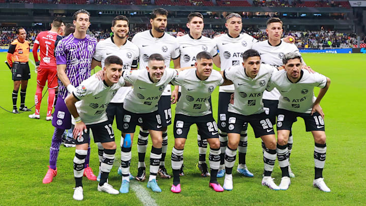 El once titular del América frente a Puebla.