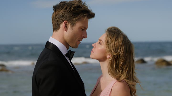 Glen Powell and Sydney Sweeney star in ANYONE BUT YOU.