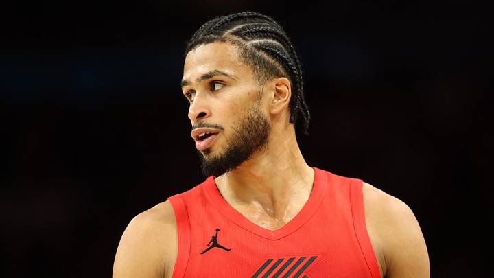 Apr 14, 2026; Phoenix, Arizona, USA; Portland Trail Blazers forward Toumani Camara (33) against the Phoenix Suns during the play-in rounds of the 2026 NBA Playoffs at Mortgage Matchup Center. Mandatory Credit: Mark J. Rebilas-Imagn Images Apr 14, 2026; Phoenix, Arizona, USA; Portland Trail Blazers forward Toumani Camara (33) against the Phoenix Suns during the play-in rounds of the 2026 NBA Playoffs at Mortgage Matchup Center. Mandatory Credit: Mark J. Rebilas-Imagn Images