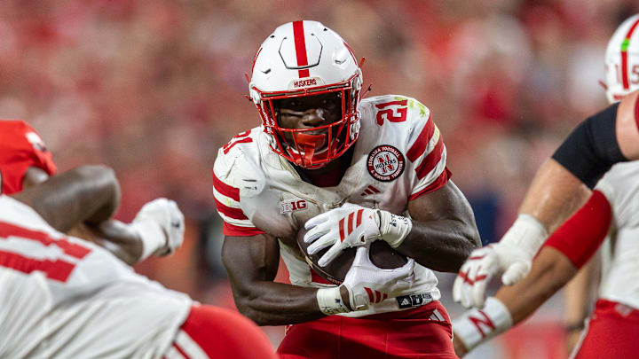 Emmett Johnson was a bright spot for Nebraska on Thursday night, rushing for more than 100 yards in a game for just the second time in his career.