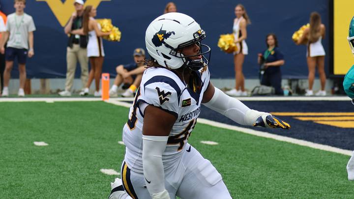 West Virginia University linebacker Jason Hall Jr. West Virginia University linebacker Jason Hall Jr.