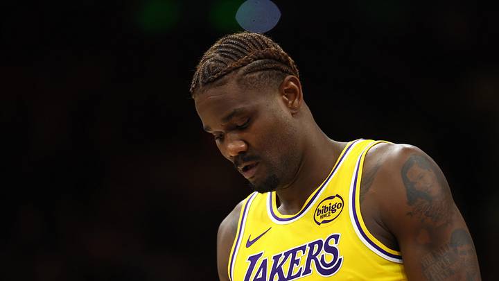 Dec 23, 2025; Phoenix, Arizona, USA; Los Angeles Lakers center Deandre Ayton (5) reacts against the Phoenix Suns at Mortgage Matchup Center. Mandatory Credit: Mark J. Rebilas-Imagn Images Dec 23, 2025; Phoenix, Arizona, USA; Los Angeles Lakers center Deandre Ayton (5) reacts against the Phoenix Suns at Mortgage Matchup Center. Mandatory Credit: Mark J. Rebilas-Imagn Images