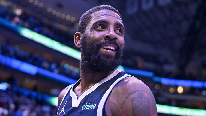 Feb 12, 2025; Dallas, Texas, USA; Dallas Mavericks guard Kyrie Irving (11) after the game between the Dallas Mavericks and the Golden State Warriors at the American Airlines Center. Mandatory Credit: Jerome Miron-Imagn Images Feb 12, 2025; Dallas, Texas, USA; Dallas Mavericks guard Kyrie Irving (11) after the game between the Dallas Mavericks and the Golden State Warriors at the American Airlines Center. Mandatory Credit: Jerome Miron-Imagn Images