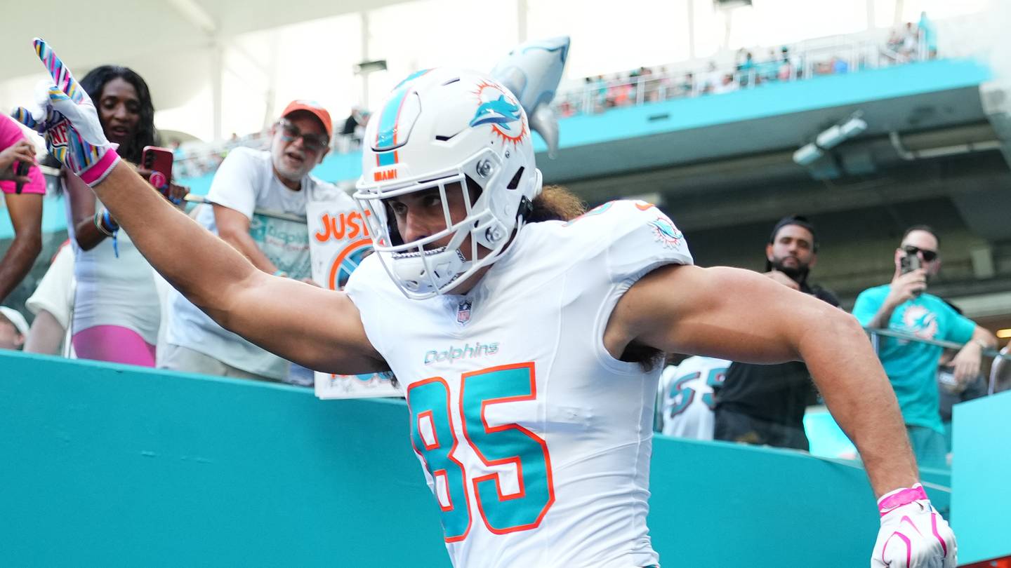 Greg Dulcich provides Dolphins' Bobby Slowik with a formula for passing success