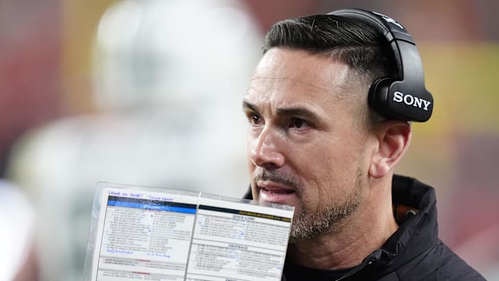 Green Bay Packers coach Matt Lafleur calls a play against the Denver Broncos. Green Bay Packers coach Matt Lafleur calls a play against the Denver Broncos.