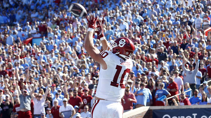 Oklahoma Sooners tight end Bauer Sharp Oklahoma Sooners tight end Bauer Sharp
