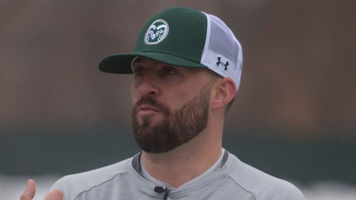 Colorado State football assistant coach Chad Savage during practice on Thursday, March 30, 2023.

Ftc0330csufootballsavage