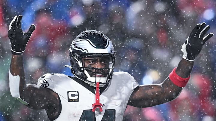 Eagles receiver A.J. Brown is rumored to possibly be traded this offseason.