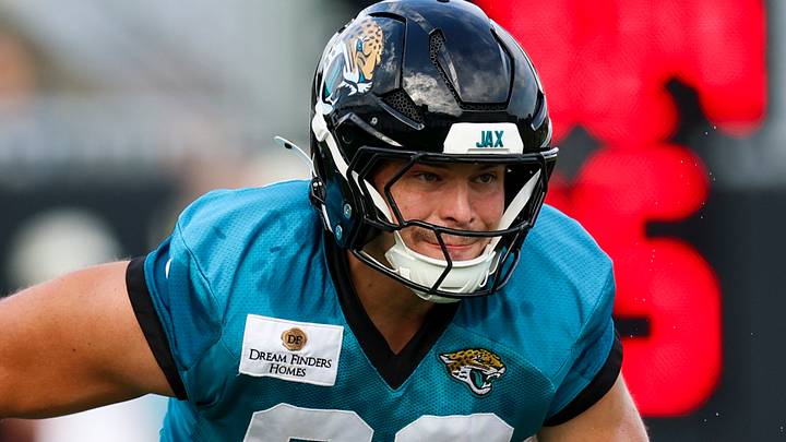 Aug 2, 2026; Jacksonville, FL, USA; Jacksonville Jaguars tight end Patrick Herbert (88) participates in training camp at Miller Electric Center. Mandatory Credit: Nathan Ray Seebeck-Imagn Images