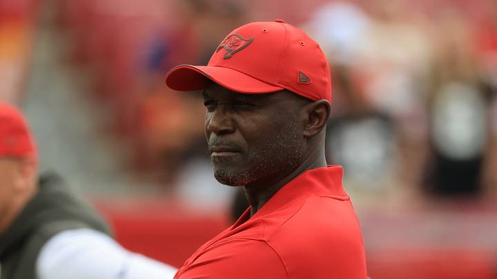 Tampa Bay Buccaneers head coach Todd Bowles looks on prior to the game against the Cleveland Browns Tampa Bay Buccaneers head coach Todd Bowles looks on prior to the game against the Cleveland Browns