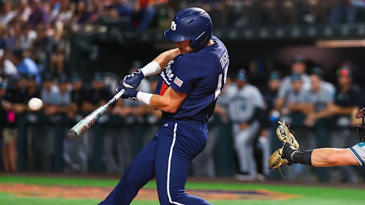 Ike Irish went 2-4 with a home run in Auburn's 7-6 loss to Coastal Carolina on Friday.