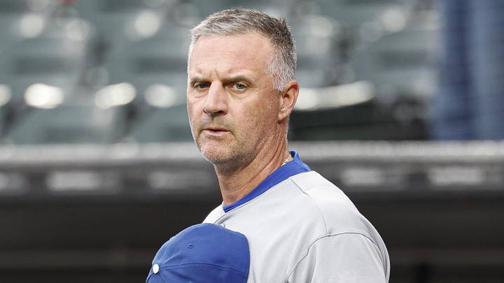 May 12, 2026; Chicago, Illinois, USA; Kansas City Royals manager Matt Quatraro (33) looks on before a baseball game against the Chicago White Sox at Rate Field. Mandatory Credit: Kamil Krzaczynski-Imagn Images May 12, 2026; Chicago, Illinois, USA; Kansas City Royals manager Matt Quatraro (33) looks on before a baseball game against the Chicago White Sox at Rate Field. Mandatory Credit: Kamil Krzaczynski-Imagn Images